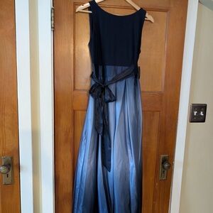 SLNY Navy and Black Maxi Dress
